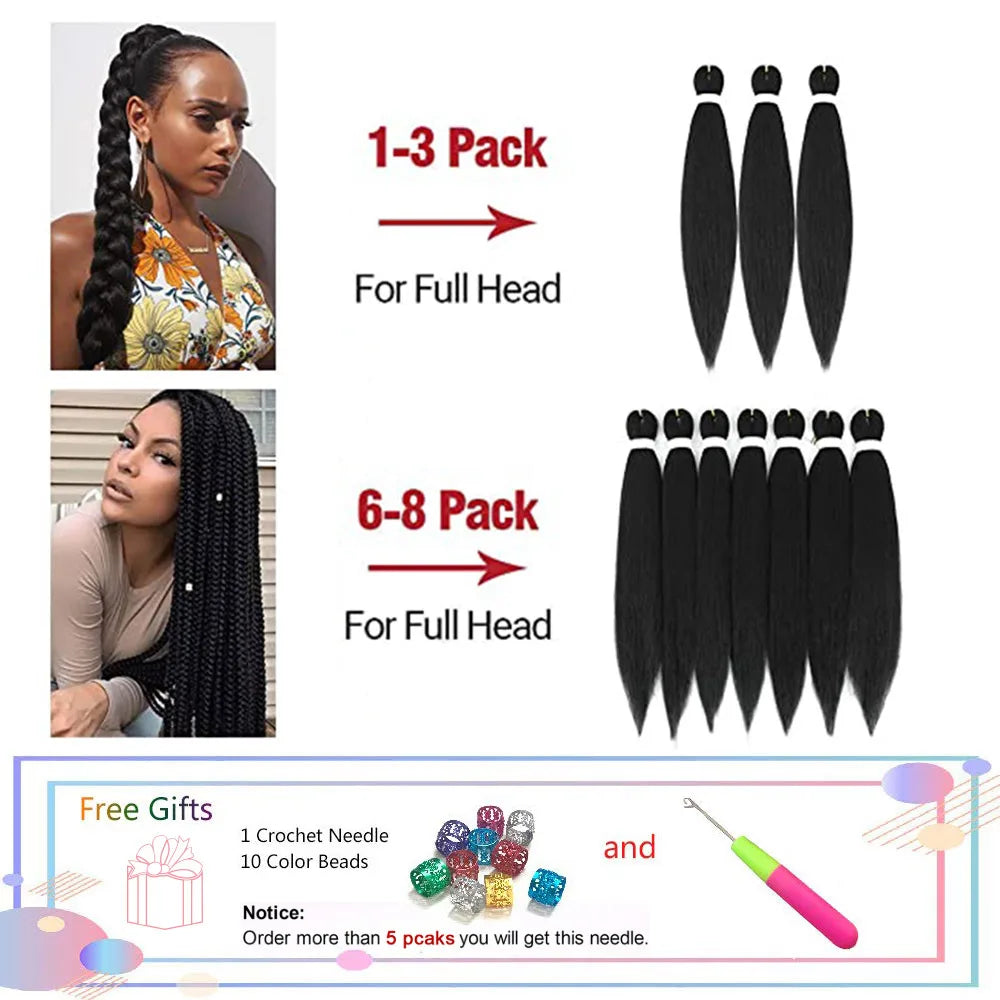 Alororo Ombre Pre Stretched Braiding Hair Synthetic Hair Braids 30 Inch Afro Brown Black Blue Profession Jumbo Box Braids