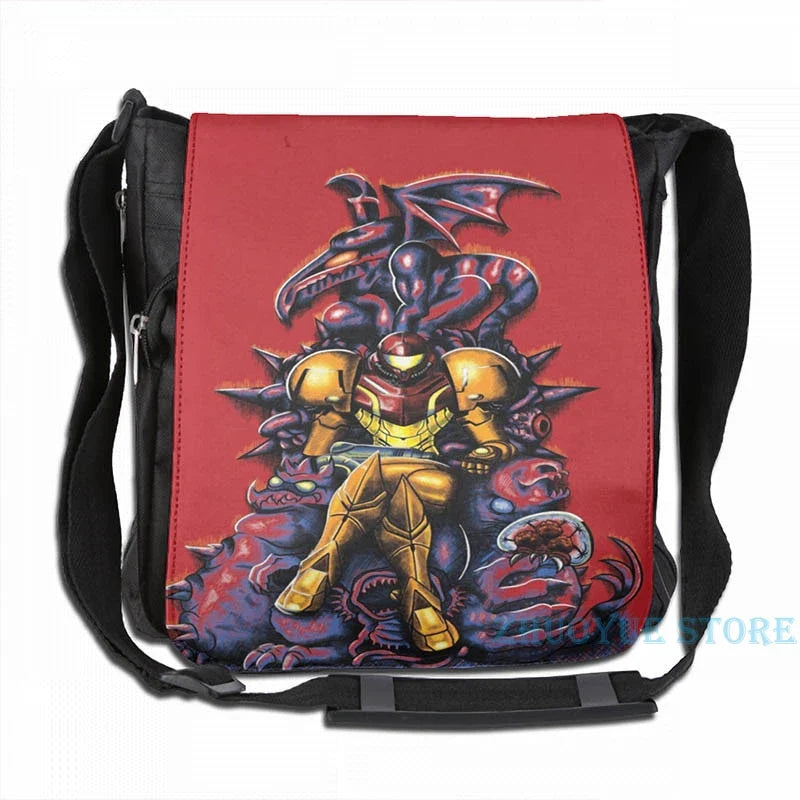 Graphic print Metroid - The Huntress' Throne -Gaming USB Charge Backpack men School bags Women bag Travel laptop bag