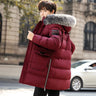 Jacket Winter Men Clothing Streetwear Down Cotton Coat Man Thick Warm Big Fur Hooded Parkas Ropa De Hombre Hiver 669999