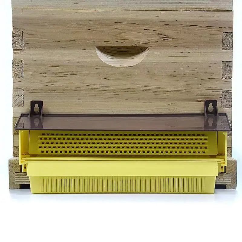 Beekeeping Plastic Pollen Trap Yellow With Removable Ventilated Pollen Tray Pollen Collector Supplies Tools