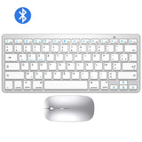 Bluetooth Keyboard Mouse Combo Ultra-Slim Mute Keycap Wireless Bluetooth Mouse Mice for Mac iPad iPhone iOS Android Windows