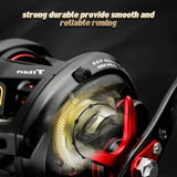 JOHNCOO Fishing reel MT200 Bait Casting Reel Big Game 13kg Max Drag jigging Fishing Reel 11+1 BB 7.1:1 Baitcasting reel