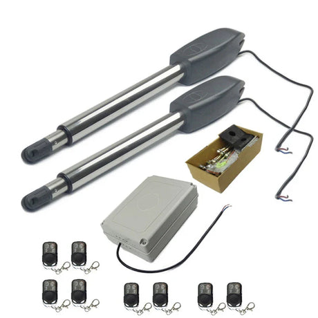 Heavy Duty PKM-C02 Automatic Electric Swing Gate Opener Operator Actuator Remote Control Swing Door Motor Drive Kit AC110V/220V