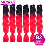 6 Bundles Jumbo Braiding Hair Extensions 24 Inch Synthetic Hair Braids for DIY Box Twist Crochet Hair Wholesale Drop Shipping