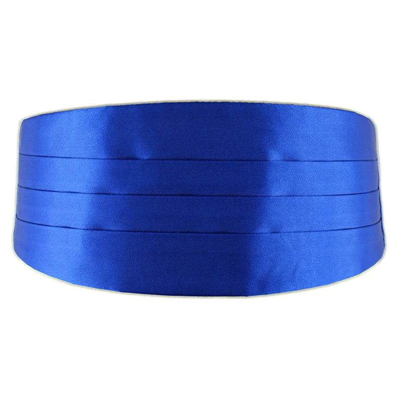 Men Classic Satin Cummerbund  Elastic Bellyband Basic Tuxedo Cummerbunds for Formal Wedding Prom Dinner Party Waist Band