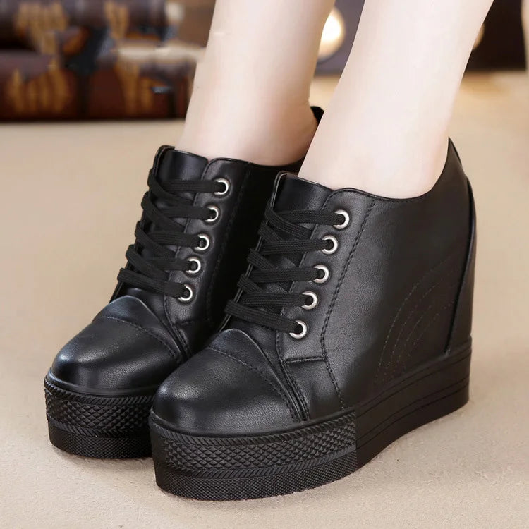 2021 Sneakers Women Casual Shoes Autumn Winter Wedge Platform Hidden Heels comfortable Ladies Sneakers Women Shoes YYJ150