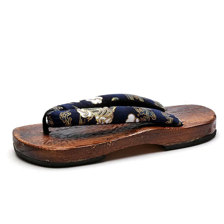 Clogs Men's Slippers Japanese Style Wooden Shoes Handmade Chinese Style Wooden Slippers Home Summer Sandals Flip Flops Women