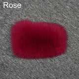 Winter Fashion Elastic Headband Fox Fur Headwear Racccoon Fur Women's Fluffy Real Fur Band S8300