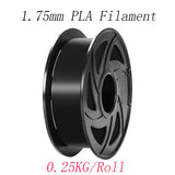 3D Printer Parts & Accessories 0.25kg/Roll Diameter 1.75mm PLA Filament with White Black Red Blue Yellow Pink Green Orange Gary