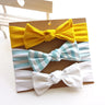 3pcs/lot Solid Nylon baby headband Bow Headbands For Cute Kids  Indian Turban Knot Rabbit Cotton Kids Hair Accessories