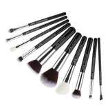 Jessup Makeup Brushes Set Synthetic-Natural Hair Foundation Powder Blush Eyeshadow Blender Liner Beauty Cosmetic Kit 6-25pcs