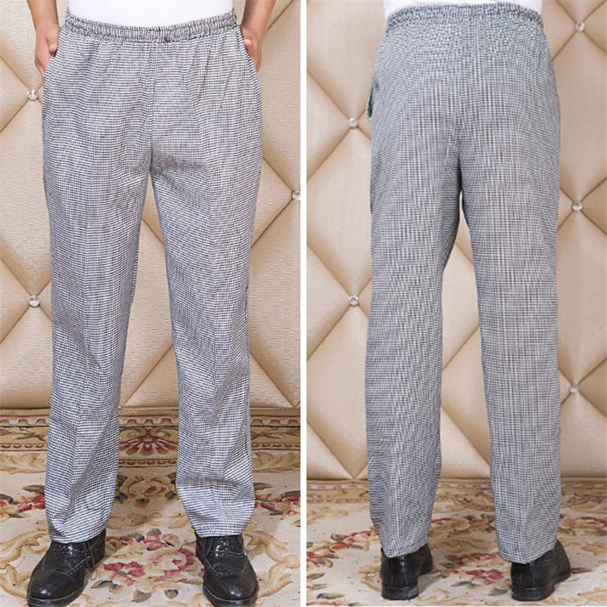 Hotel Cook Waiter Pants Cookchef Work Clothes Restaurant Chef Elastic Trousers Work Clothes Men Zebra Pants Uniform Wholesale