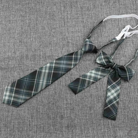 Hand-Made Necktie Bowtie Set High Quality Boy Girl School Suit Shirts Student Butterfly Striped Plaid 100%Cotton Accessory Trend