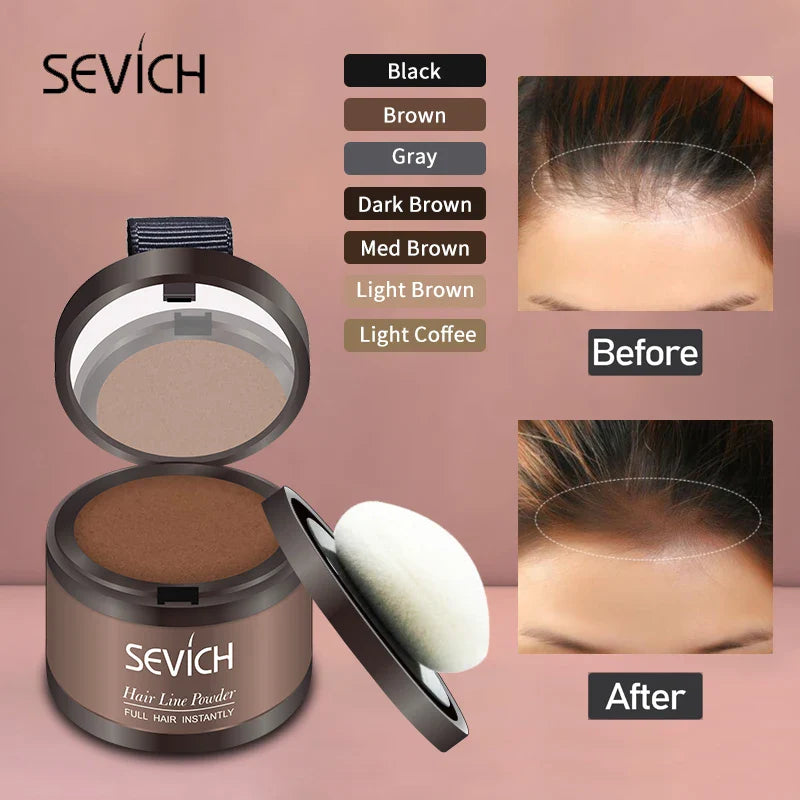 Sevich 20pcs/lot Hairline Shadow Powder hair root touch up hair color edge control Hairline Grooming Powder Beauty Makupe