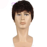 Synthetic Man Wigs  Black Short Curly For Men Wigs With High Temperature Fiber Daily Wear Curl Fashion Hairstyle Male Wig