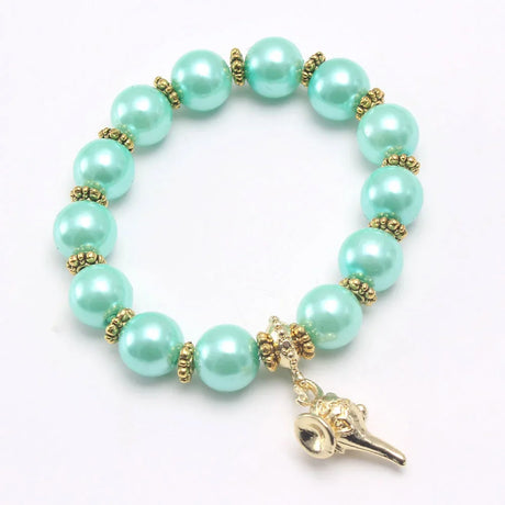 Alloy Aladdin magic lamp pearl girls Beaded bracelet children jasmine princess  pendant necklace accessories