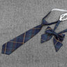 Hand-Made Necktie Bowtie Set High Quality Boy Girl School Suit Shirts Student Butterfly Striped Plaid 100%Cotton Accessory Trend