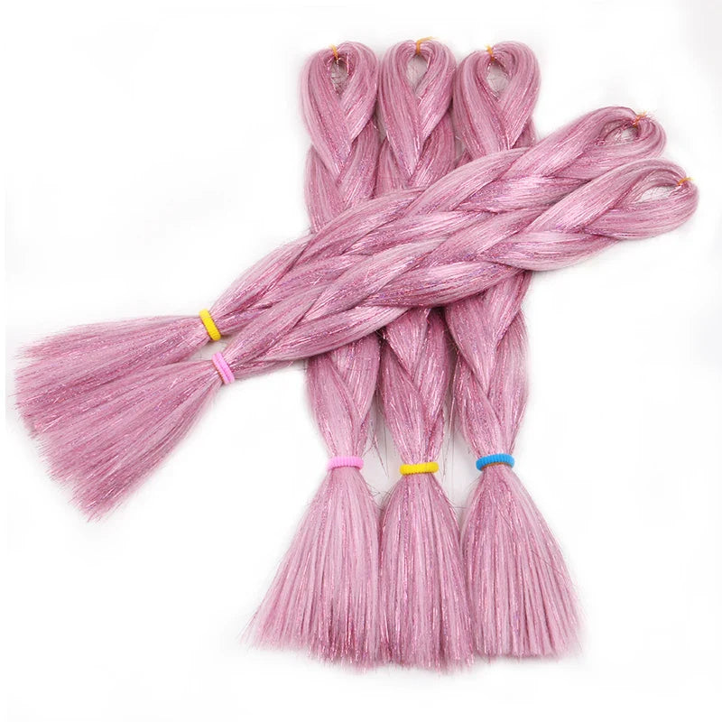 Luxury ForBraiding 3pcs bulk buy Henlon 24inch 60cm Folded Two Three Tone Color Ombre Braiding Synthetic Jumbo Braids