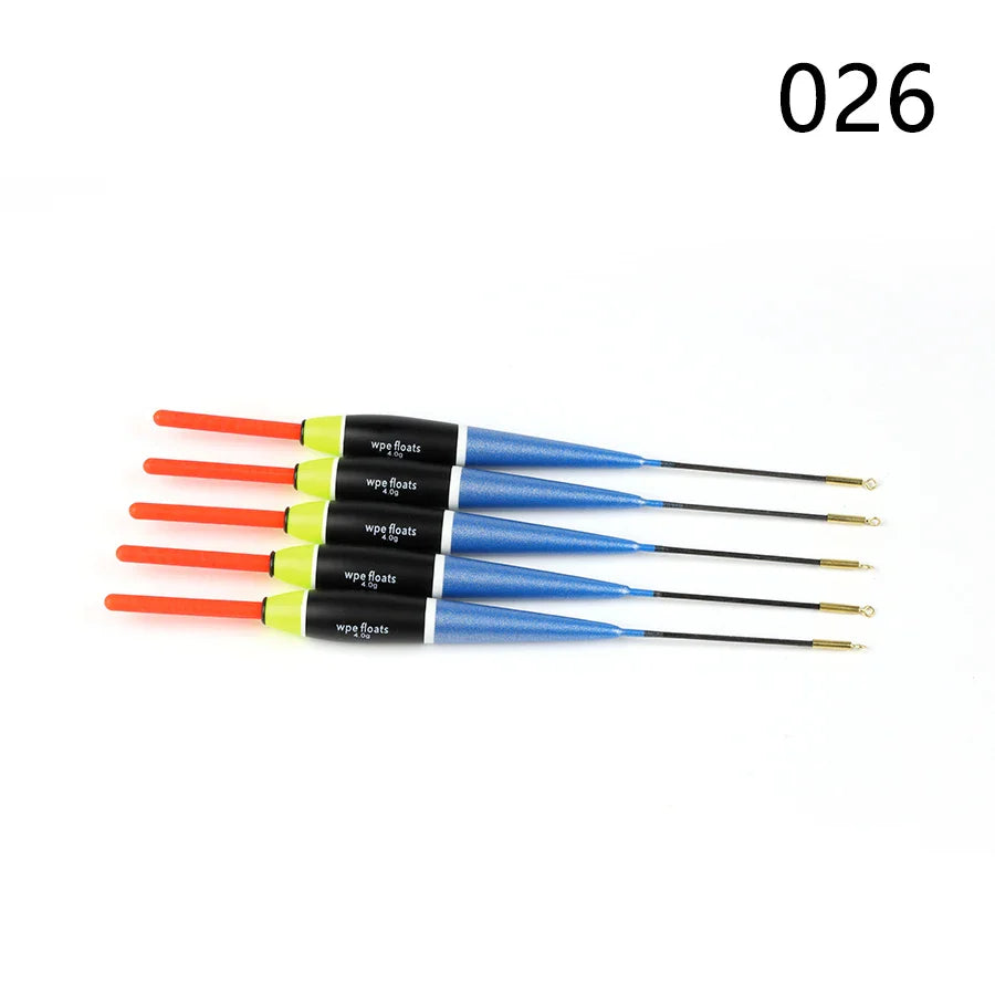 W.P.E Fishing Float 5pcs/lot 19cm-24cm 4g Barguzinsky Fir Float Vertical Buoy Float Carp Fishing Bobber Fishing Tackle Pesca