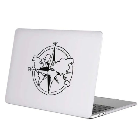 World Map Compass Laptop Decal for Macbook Pro 14 Retina Air 11 13 15.6 Inch Mac Notebook Case Skin Viny Tablet PC Cover Sticker