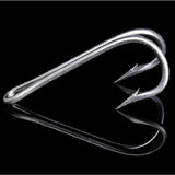 15pcs 25# Stainless Steel Double Fishing Hook Fish Hook Frog Hook