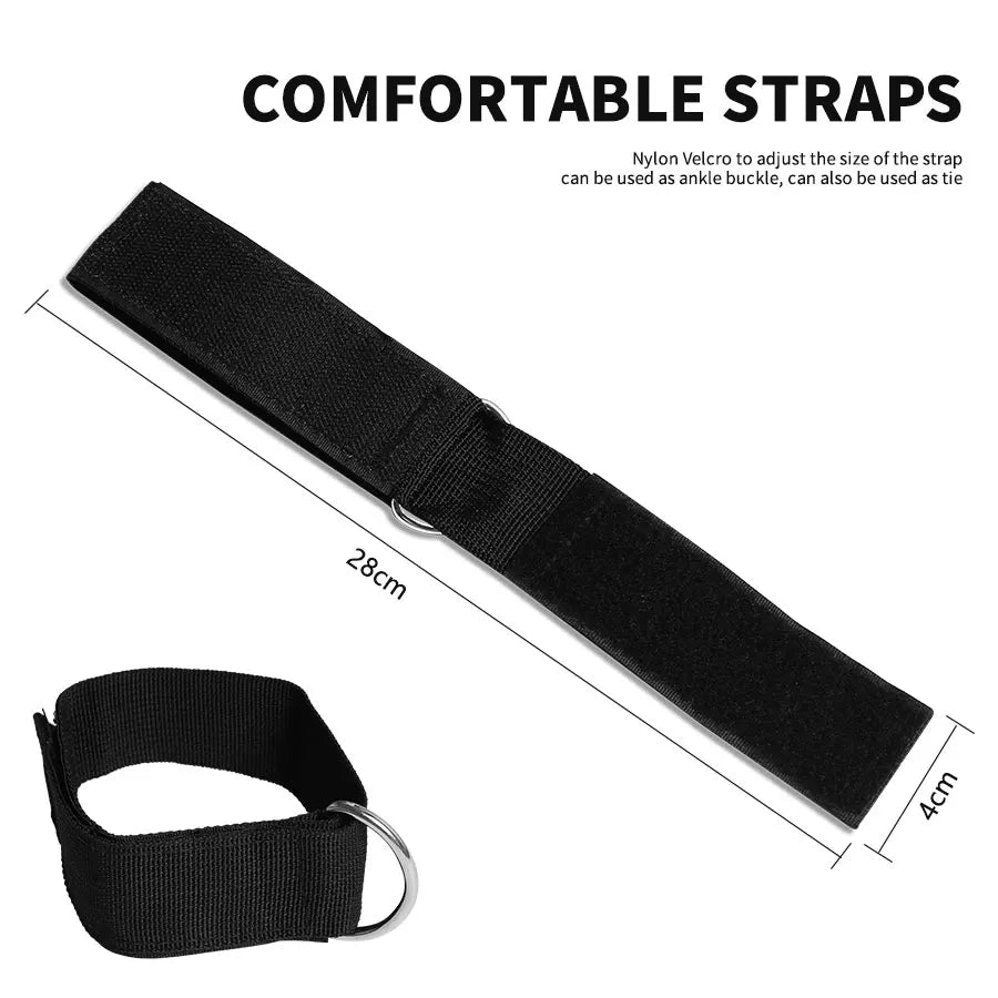 Fitness Running Resistance Band Speed Training Leg Trainer Exercise Strength Tube Band with Ankle Straps Handles Strap Equipment