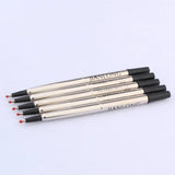 High quality 5pc Rollerball Pen ink Refills black or blue 0.5MM switzerland signature Pen Stationery Office school supplies