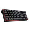 REDRAGON Fizz K617 RGB USB Mini Mechanical Gaming Wired Keyboard Red Switch 61 Key Gamer for Computer PC Laptop detachable cable