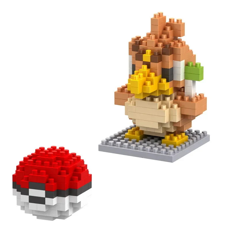 Building Blocks Assembly Anime Picachu Charizard Doll Blastoise Bulbasaur Gengar Bricks Figures Toy for Kid Gift