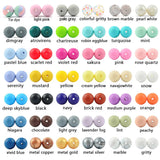 Silicone Bead Wholesale 500pcs/lot Silicone Beads 12mm & 15mm Round Shape Baby Teether Silicone BPA Free DIY Teething Accessory