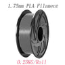 3D Printer Parts & Accessories 0.25kg/Roll Diameter 1.75mm PLA Filament with White Black Red Blue Yellow Pink Green Orange Gary