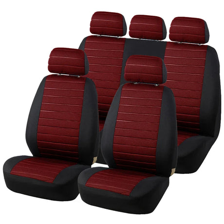 Universal Car Full Seat Cover Styling Car Seat Protector Design Airbag and Rear Split Bench Compatible Covers For NISSAN KIA-RIO