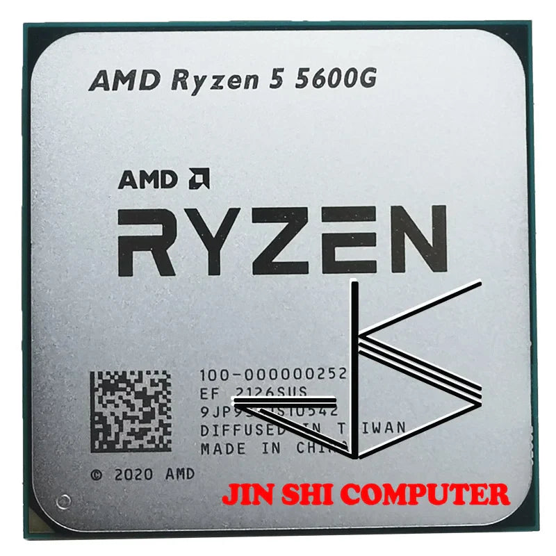 NEW AMD Ryzen 5 5600G R5 5600G 3.9GHz Six-Core Twelve-Thread 65W CPU Processor L3=16M 100-000000252 Socket AM4