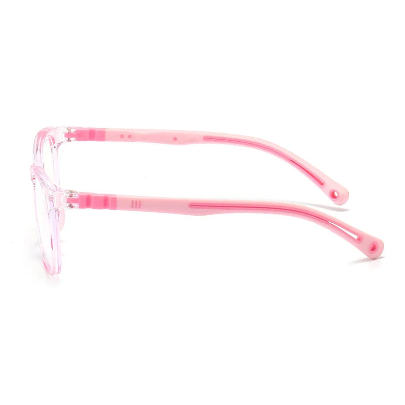 Kids Glasses Myopia Prescription Optical Eyeglasses Boys Girls Anti Blue Light TR90 Silicone Flexible Children’s Glasses Frame