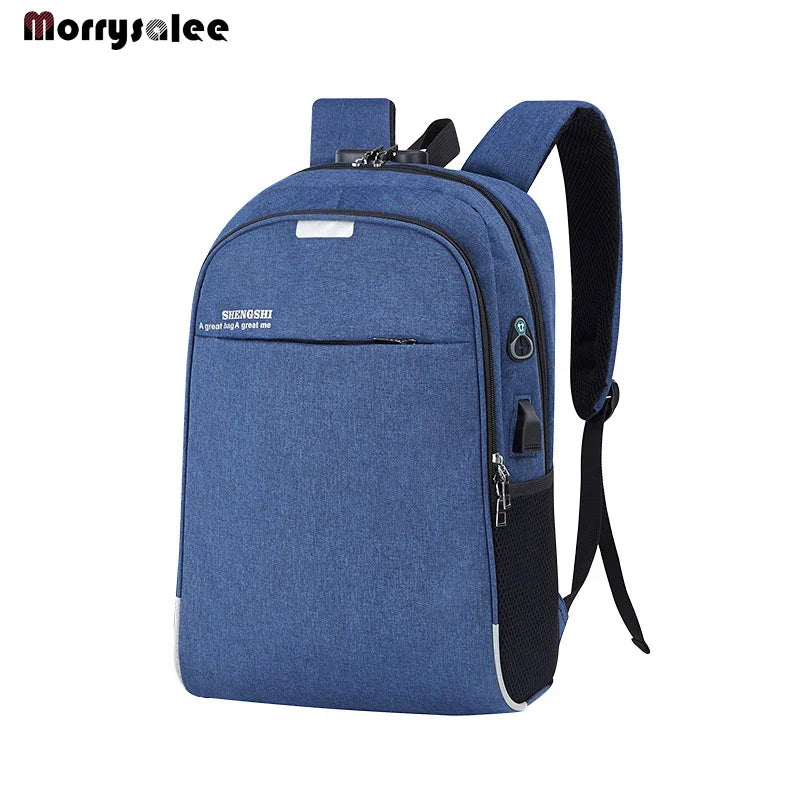 Laptop Backpack USB Charging 15.6 inch Anti Theft Women Men School Bags For Student  High Quality  Men's Bag mochila de viaje