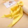 1PC New Women Scrunchie Ribbon Elastic Hair Bands Bow Scarf Solid Head Band for Girls Ladies Hair Ropes Ties Hair Accessories