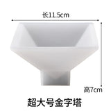 15Cm Large Pyramid Silicone Mold with Fixed Frame for DIY Crystal Uv Epoxy Jewelry Decoration Tools for Resin