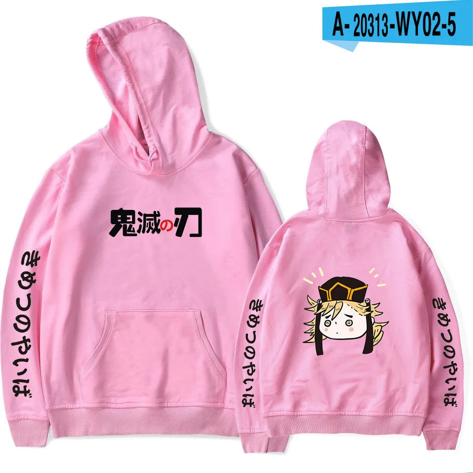 Anime Hoodie Demon Slayer Oversized Hoodies Sweatshirts Men/Womens Autumn Sweatshirt Harajuku Casual Clothing fashion Pullovers