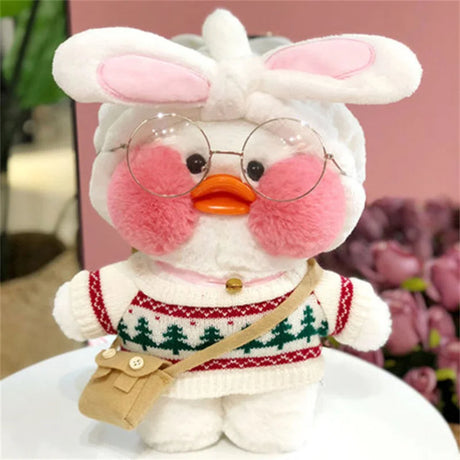 30cm Cute Lalafanfan Yellow Cafe Ducks Stuffed Soft Toy Kawaii Soothing Toys Aminal Dolls Pillow For Gril Kids Brithday Gifts