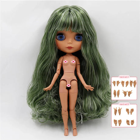 ICY DBS Blyth doll nude 30cm Customized 1/6 bjd with joint body hand sets AB as girl gift special price