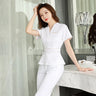 Esthetic Uniform Summer Short Sleeve Beauty Salon Suit Women's Spa Beautician Clothing Hotel Massage Workwear Korean Overalls