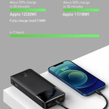 Baseus Power Bank 30000mAh Mobile Phone Charger Portable External Battery Powerbank Quick Charge For IPhone 13 Xiaomi Poverbank