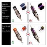 10pcs  0.35mm Disposable Makeup Tattoo Sterile Cartridge Needles 3/5/7/9RL RS RMFor Tattoo Rotary Pen Round Liner Shader Supply