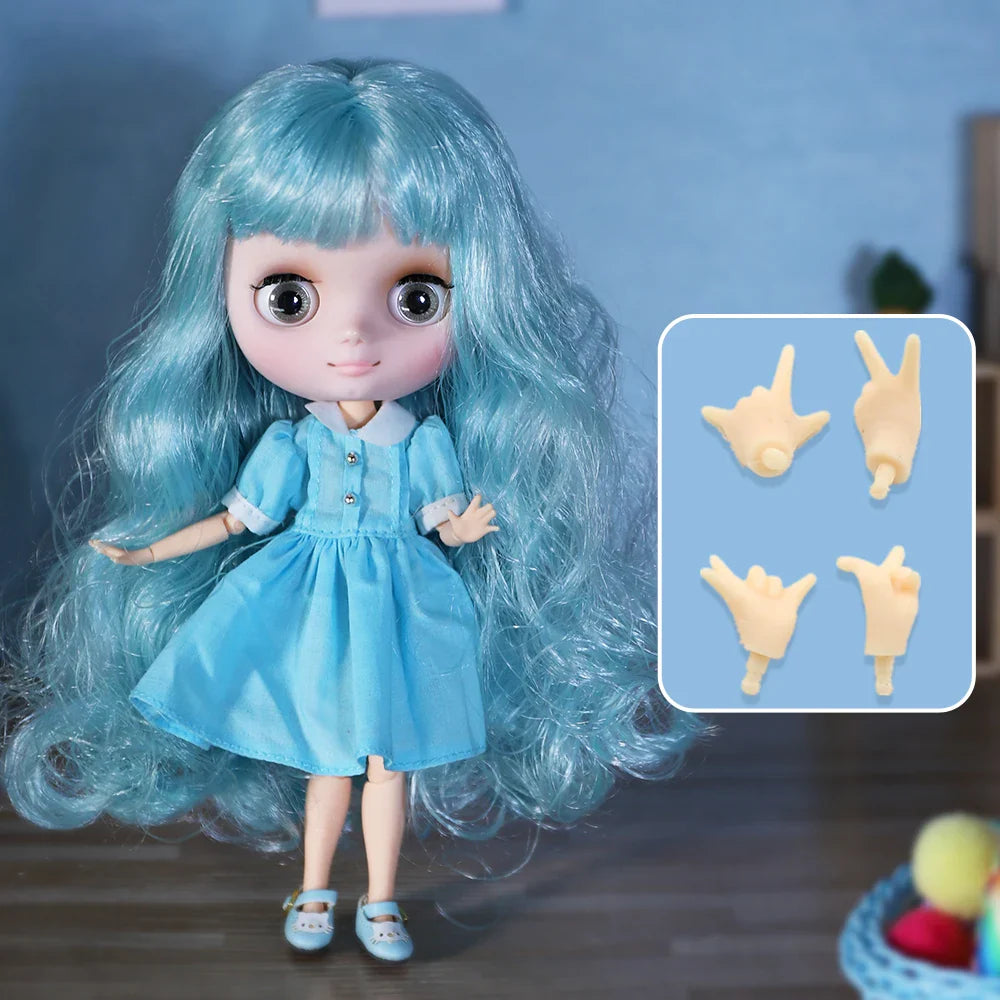 ICY DBS Blyth Middie Doll Joint Body 20CM Customized Doll Nude doll or Full Set Includes Clothes & Shoes DIY Toy Gift for Girls