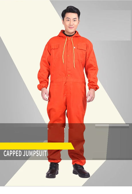 Work Overalls Men's Work Clothing Dust-proof Wear Resistant Clothing Jumpsuit Factory Workshop Uniforms Labor Clothing Coveralls