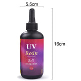 UV Soft Resin Glue Fishing Quick Drying Glue Fly Tying Lure UV Clear Finish Glue DIY Jewelry Making Accessories 50/60/100/200g