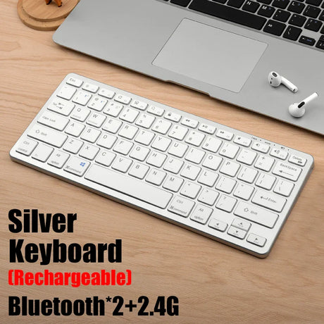 Wireless Keyboard Bluetooth 5.0&2.4G Mini Multimedia teclado bluetooth For Laptop PC TV iPad Macbook Android iPad keyboard