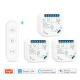 WiFi Curtain Roller Shutter Switch Module with RF Remote Tuya Smart Life App Timer Google Home Alexa Voice Control