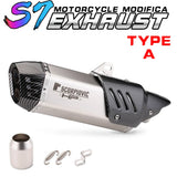 Slip on 51mm motorcycle exhaust system muffler modified tube middle connection for duke 125 250 390 rc390 2017 18 19 2020 years