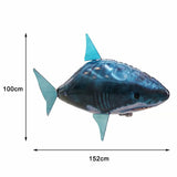 Electric Remote Control Flying Shark Aerial Inflatable Flying Fish Wedding Toys Kids Toys Shark Manipulation